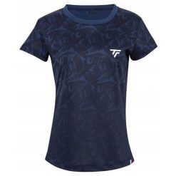 Koszulka T-Shirt tenisowa damska Tecnifibre X-Loop Tee. Niebieskie t-shirty damskie TECNIFIBRE, bez wzorów, sportowe, bez kołnierzyka. Za 249.00 zł.