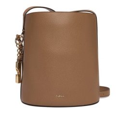 Torebka Furla. Brązowe torebki do ręki damskie Furla, bez wzorów, klasyczne, bez dodatków. Za 1,369.00 zł.