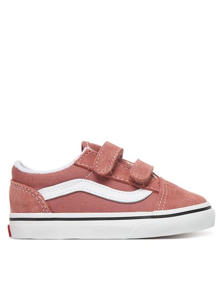Vans Tenisówki Old Skool V VN0009RCCHO1 Różowy. Czerwone buty sportowe dziewczęce Vans, bez wzorów, z materiału, bez zapięcia. Za 137.99 zł.