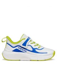 Geox Sneakersy J Pro-Ran Boy J65P7F 01454 C0293 M Biały. Białe buty sportowe chłopięce Geox, bez wzorów, z materiału, bez zapięcia. Za 209.99 zł.