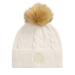 Czapka LAUREN RALPH LAUREN. Białe czapki i kapelusze damskie Lauren Ralph Lauren, na zimę, bez wzorów. Za 379.99 zł.