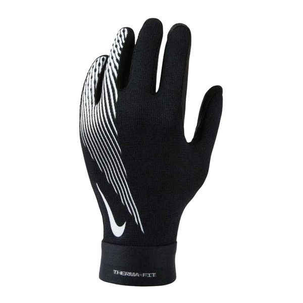 Rękawiczki Dziecięce Academy ThermaFit Logo Gloves. Białe rękawiczki dziecięce Nike, bez wzorów, z elastanu. Za 79.99 zł.
