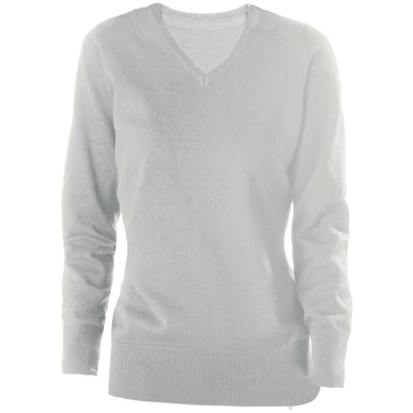 Sweter damski Kariban Col V. Szare swetry damskie KARIBAN, xl, bez wzorów, z bawełny, bez kołnierzyka, bez ramiączek, bez kaptura. Za 181.00 zł.