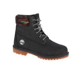 Trapery damskie, Timberland Heritage 6 W. Czarne obuwie sportowe damskie Timberland, bez wzorów, trekkingowe. Za 599.99 zł.