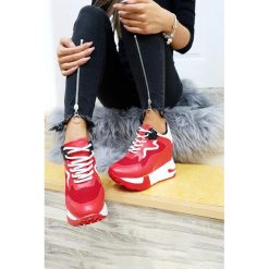 Damskie buty sportowe POLLY RED. Czerwone obuwie sportowe damskie Damskie buty sportowe POLLY RED, bez wzorów. W wyprzedaży za 89.00 zł.