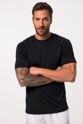 Męski T-shirt tenis rękaw 1/2 boczne nadruki materiał szybkoschnący. Niebieskie t-shirty męskie JAY-PI, l, bez wzorów, z elastanu, bez kołnierzyka. Za 143.99 zł.