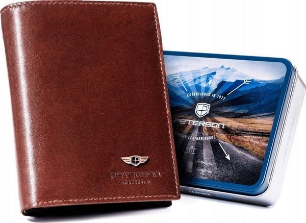 Peterson Elegancki portfel męski ze skóry naturalnej Peterson NoSize. Portfele męskie Peterson, bez wzorów, ze skóry. Za 181.93 zł.