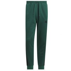 Spodnie męskie adidas Essentials 3‑Stripes Fleece zielone. Czarne spodnie sportowe męskie Adidas, m, bez wzorów, z bawełny, na fitness i siłownię. Za 171.99 zł.