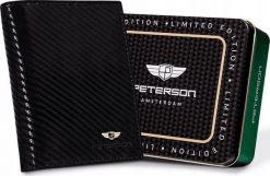 Peterson Duży, Pionowy Portfel Męski Ze Skóry Naturalnej. Portfele męskie Peterson, bez wzorów, ze skóry. Za 188.90 zł.