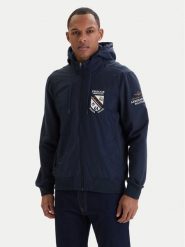 Aeronautica Militare Kurtka przejściowa 261AF0520UF00674 Granatowy Regular Fit. Niebieskie kurtki męskie Aeronautica Militare, m, bez wzorów, z bawełny, bez kaptura. Za 899.99 zł.