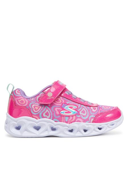 Skechers Sneakersy Heart Lights-Boogie Love 303257L/HPMT Różowy. Czerwone buty sportowe dziewczęce Skechers, bez wzorów, z materiału, bez zapięcia. Za 199.99 zł.