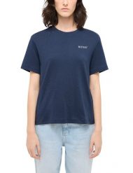 Damski T-Shirt Mustang Style Floris Navy Blazer 1016145 5324. Niebieskie t-shirty damskie Mustang, xl, bez wzorów, bez kołnierzyka. Za 79.99 zł.