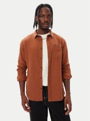 Quiksilver Koszula EQYWT04651 Brązowy jasny Regular Fit. Brązowe koszule męskie Quiksilver, m, bez wzorów, z bawełny, bez kołnierzyka, bez ramiączek. Za 199.99 zł.