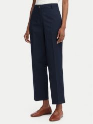 Tommy Hilfiger Chinosy WW0WW52817 Granatowy Slim Fit. Niebieskie spodnie materiałowe damskie Tommy Hilfiger, bez wzorów, z bawełny. Za 489.99 zł.