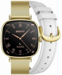Smartwatch Gravity SMARTWATCH DAMSKI GRAVITY GT32-2 - ROZMOWY BLUETOOTH, DODATKOWY PASEK (sg047b). Paski damskie Gravity, bez wzorów. Za 175.62 zł.