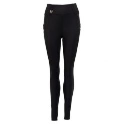 Damskie silikonowe legginsy jeździeckie z pełną przyczepnością ANKY Exposure C-W. Czarne legginsy damskie ANKY, m, bez wzorów, z materiału. Za 553.50 zł.