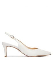 HÖGL Szpilki 0-186205-03000 Biały. Białe szpilki damskie HÖGL, bez wzorów, ze skóry, bez obcasa, bez zapięcia. Za 849.99 zł.