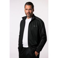 Męska Bluza dresowa fitness ze stójką QuickDry do 7 XL. Czarne bluzy sportowe męskie JAY-PI, m, bez wzorów, z dresówki, bez kaptura, na fitness i siłownię. Za 343.99 zł.