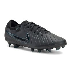 Buty piłkarskie Nike Tiempo Legend 10 Pro FG. Czarne buty sportowe męskie Nike, bez zapięcia, do piłki nożnej. Za 649.99 zł.
