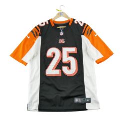 Second life - Męski dres NFL Cincinnati Bengals - Stan dobry. Czarne koszulki sportowe męskie Nike, m, bez wzorów, z dresówki, bez kołnierzyka, bez ramiączek, do piłki nożnej. Za 148.01 zł.