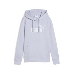 Damska bluza z kapturem z logo No.1 ESS PUMA Cool Weather Blue. Niebieskie bluzy damskie Puma, l, bez wzorów, z kapturem. W wyprzedaży za 104.00 zł.