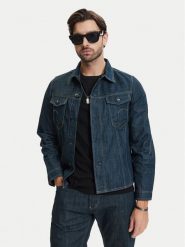 G-Star Raw Kurtka jeansowa 3D Dart D28418-E358 Granatowy Regular Fit. Niebieskie kurtki męskie G-Star Raw, l, bez wzorów, z bawełny, retro, bez kaptura. Za 619.99 zł.