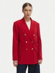 Tommy Hilfiger Marynarka WW0WW50784 Czerwony Relaxed Fit. Czerwone żakiety damskie Tommy Hilfiger, bez wzorów, z syntetyku. Za 1,399.00 zł.