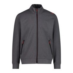 Bluza z pełnym zamkiem błyskawicznym CMP. Szare bluzy męskie CMP, bez wzorów, bez kaptura. Za 255.15 zł.