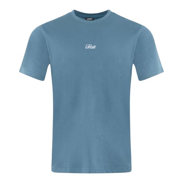 Koszulka męska PROSTO Essential. Niebieskie koszulki sportowe męskie Prosto., l, bez wzorów, z bawełny, bez kołnierzyka, bez ramiączek. Za 109.99 zł.