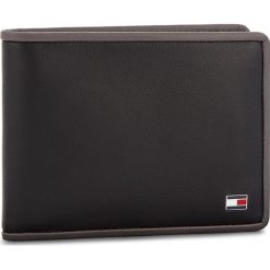 Duży Portfel Męski TOMMY HILFIGER - Th Binding Mini CCW AM0AM03654 901. Czarne portfele męskie Tommy Hilfiger, ze skóry. Za 229.00 zł.