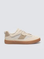 Sneakersy damskie beżowe TT274759 801. Brązowe obuwie sportowe damskie Big Star, bez wzorów, z denimu. Za 149.99 zł.