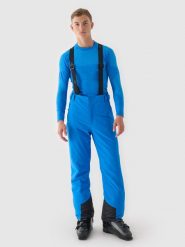 4F Spodnie narciarskie z szelkami membrana 10000 męskie - niebieskie 3XL. Niebieskie spodnie snowboardowe męskie 4f, m, bez wzorów, z dzianiny, narciarskie. W wyprzedaży za 399.99 zł.