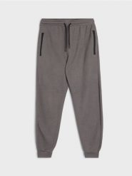 Strukturalne spodnie regular fit - szary. Szare spodnie materiałowe męskie Sinsay, l, bez wzorów. Za 69.99 zł.