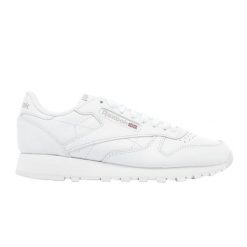 Buty do chodzenia damskie Reebok Classic Lthr. Białe obuwie sportowe damskie Reebok, bez wzorów, z materiału, trekkingowe, Reebok Classic. W wyprzedaży za 259.00 zł.