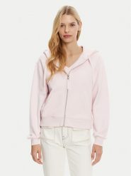 Tommy Hilfiger Bluza WW0WW44632 Różowy Regular Fit. Czerwone bluzy damskie Tommy Hilfiger, xxl, bez wzorów, z bawełny, bez kaptura. Za 419.99 zł.