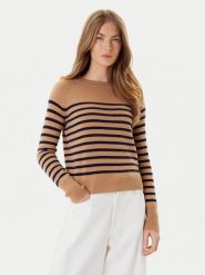 Marella Sweter Pace 2523366244 Brązowy Regular Fit. Brązowe swetry damskie Marella, xxl, bez wzorów, z kaszmiru, bez kołnierzyka, bez ramiączek, bez kaptura. Za 869.99 zł.