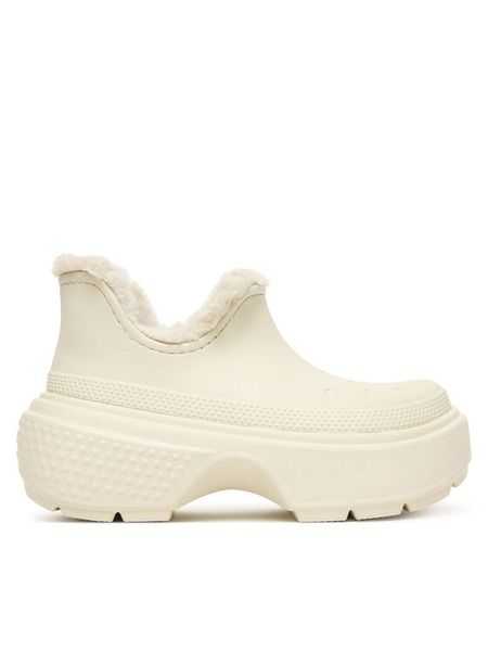 Crocs Śniegowce Stomp Lined Shorty Boot 210673 Écru. Białe śniegowce i trapery damskie Crocs, z tworzywa sztucznego. Za 399.99 zł.
