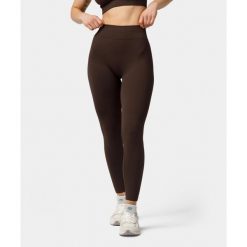 Legginsy bezszwowe push-up Carpatree Elite brązowe. Brązowe legginsy damskie Carpatree, l, bez wzorów, z elastanu, z podwyższonym stanem, na fitness i siłownię. W wyprzedaży za 169.99 zł.