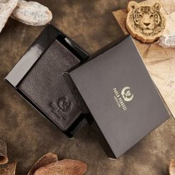 Paolo Peruzzi Brązowy portfel męski ze skóry T-76-BR. Brązowe portfele męskie Paolo Peruzzi, bez wzorów, ze skóry. Za 73.11 zł.