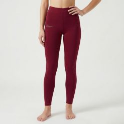 Damskie Legginsy do Jogi Elastyczne Wiśnia. Fioletowe legginsy sportowe damskie Legea, m, bez wzorów, z bawełny, z podwyższonym stanem, długie, do biegania. Za 64.00 zł.