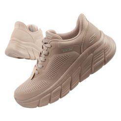 Buty sportowe damskie Skechers Bobs B Flex SLIP-INS. Brązowe obuwie sportowe damskie Skechers, bez wzorów. Za 179.00 zł.