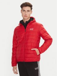 EA7 Emporio Armani Kurtka puchowa 8NPB24 PNGPZ 1461 Czerwony Regular Fit. Czerwone kurtki męskie EA7 Emporio Armani, m, bez wzorów, z puchu, bez kaptura. Za 589.99 zł.