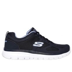 Buty Skechers Burns granatowe sportowe. Niebieskie buty sportowe męskie Skechers, bez zapięcia, na fitness i siłownię. Za 219.99 zł.