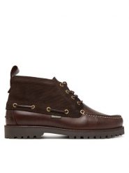 Barbour Trzewiki Harle MFO0848BR98 Brązowy. Brązowe botki męskie Barbour, bez wzorów, ze skóry, bez zapięcia. Za 789.99 zł.