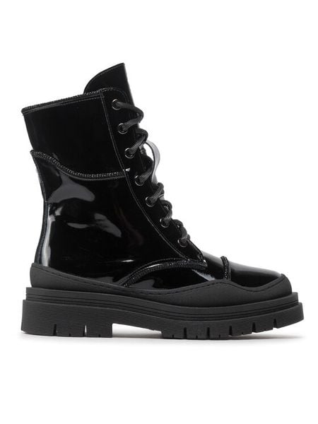 Rage Age Trapery RAGE AGE-RA-16-06-000493 Czarny. Czarne śniegowce i trapery damskie Rage Age, z lakierowanej skóry. Za 399.99 zł.