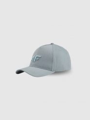 4F Czapka z daszkiem strapback męska - niebieska S/M (58cm). Niebieskie czapki i kapelusze męskie 4f, bez wzorów, z bawełny. Za 59.99 zł.