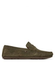 Tommy Hilfiger Mokasyny Casual Hilfiger Suede Driver FM0FM04998 Zielony. Zielone mokasyny męskie Tommy Hilfiger, ze skóry, casualowe. Za 389.99 zł.