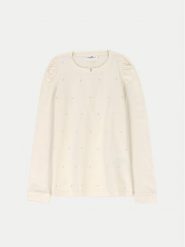 Coccodrillo Bluzka ZC4143103EJG Écru Regular Fit. Bluzki dla dziewczynek COCCODRILLO, bez wzorów, z bawełny, bez ramiączek. Za 49.99 zł.