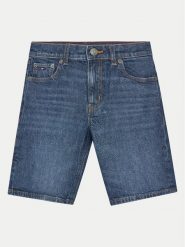 Tommy Hilfiger Szorty jeansowe KB0KB09322 Granatowy Regular Fit. Niebieskie szorty dla chłopców Tommy Hilfiger, bez wzorów, z bawełny. Za 159.99 zł.