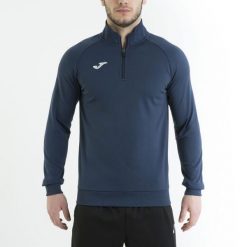 Bluza piłkarska męska Joma Faraon. Niebieskie bluzy męskie Joma, m, bez wzorów, bez kaptura, do piłki nożnej. W wyprzedaży za 142.00 zł.